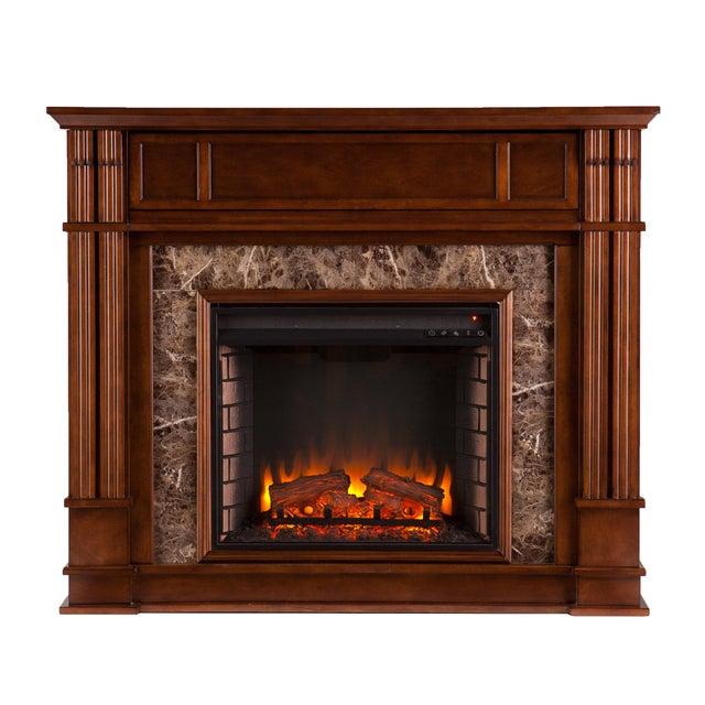 Southern Enterprises Furniture Ellisville Electric Fireplace Mantel