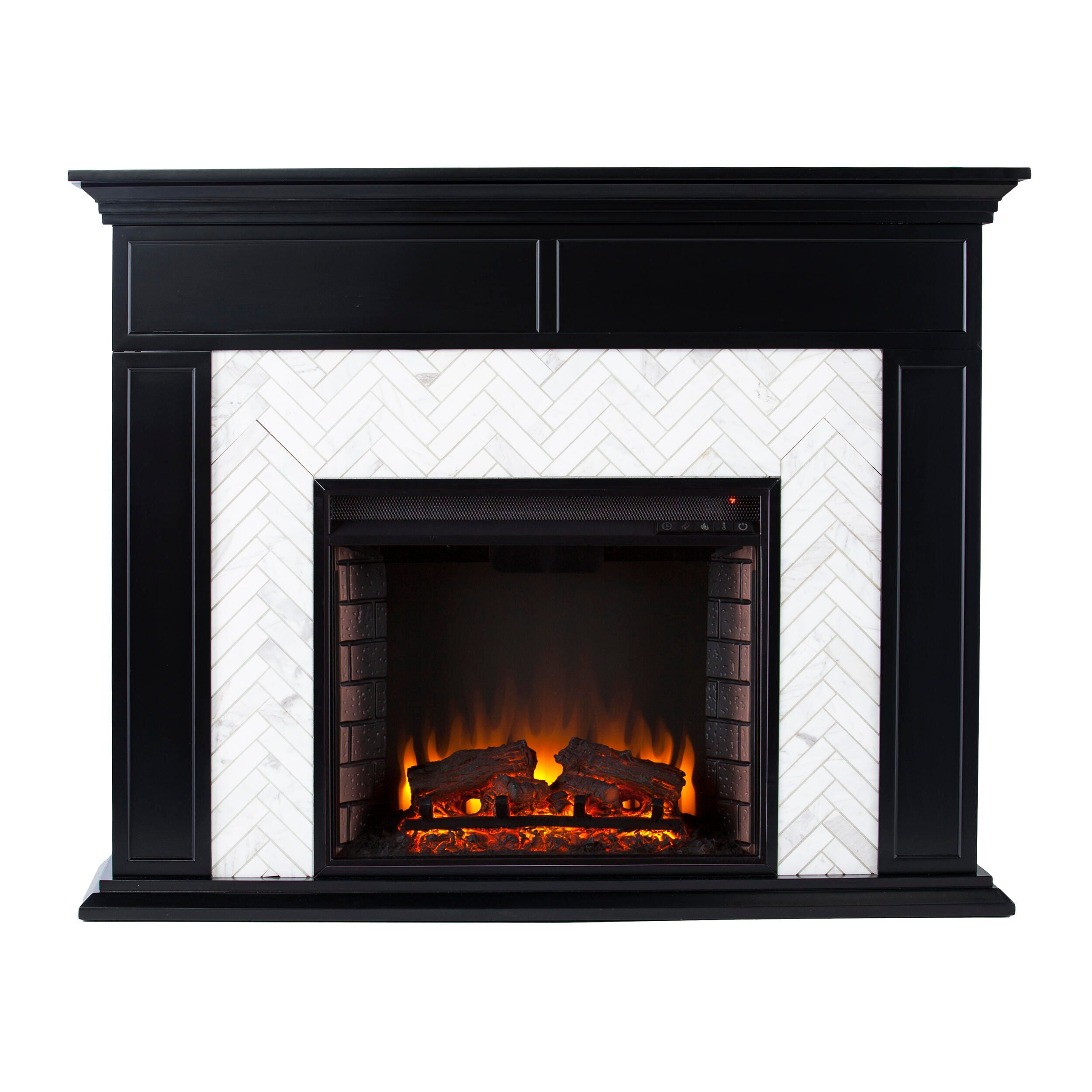 Southern Enterprises Furniture Lordeston Electric Fireplace Mantel