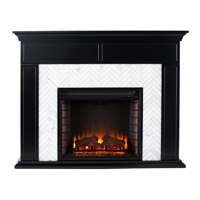 Southern Enterprises Furniture Lordeston Electric Fireplace Mantel