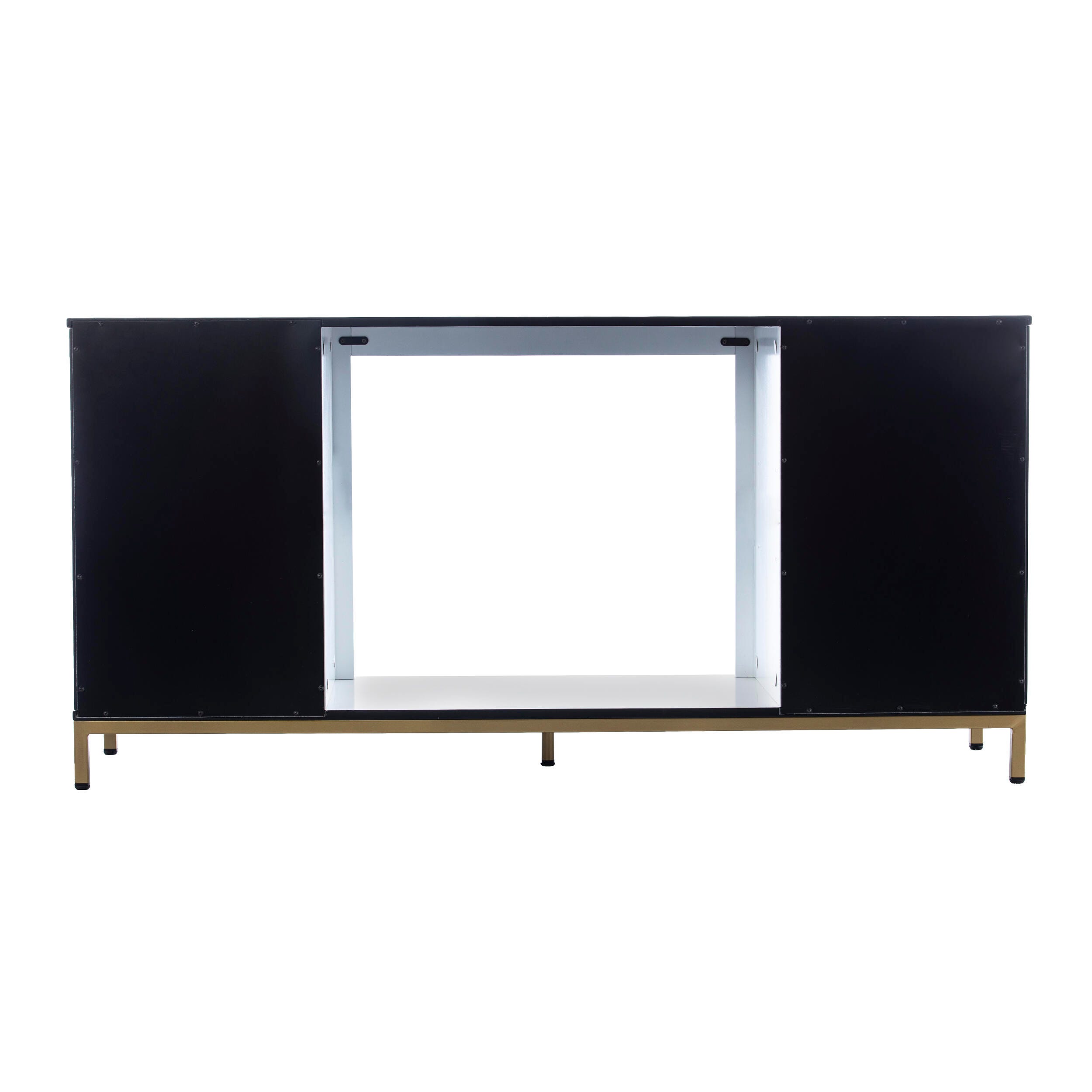 SEI Furntiure Flanisting Electric Fireplace w/ Media Storage, , large