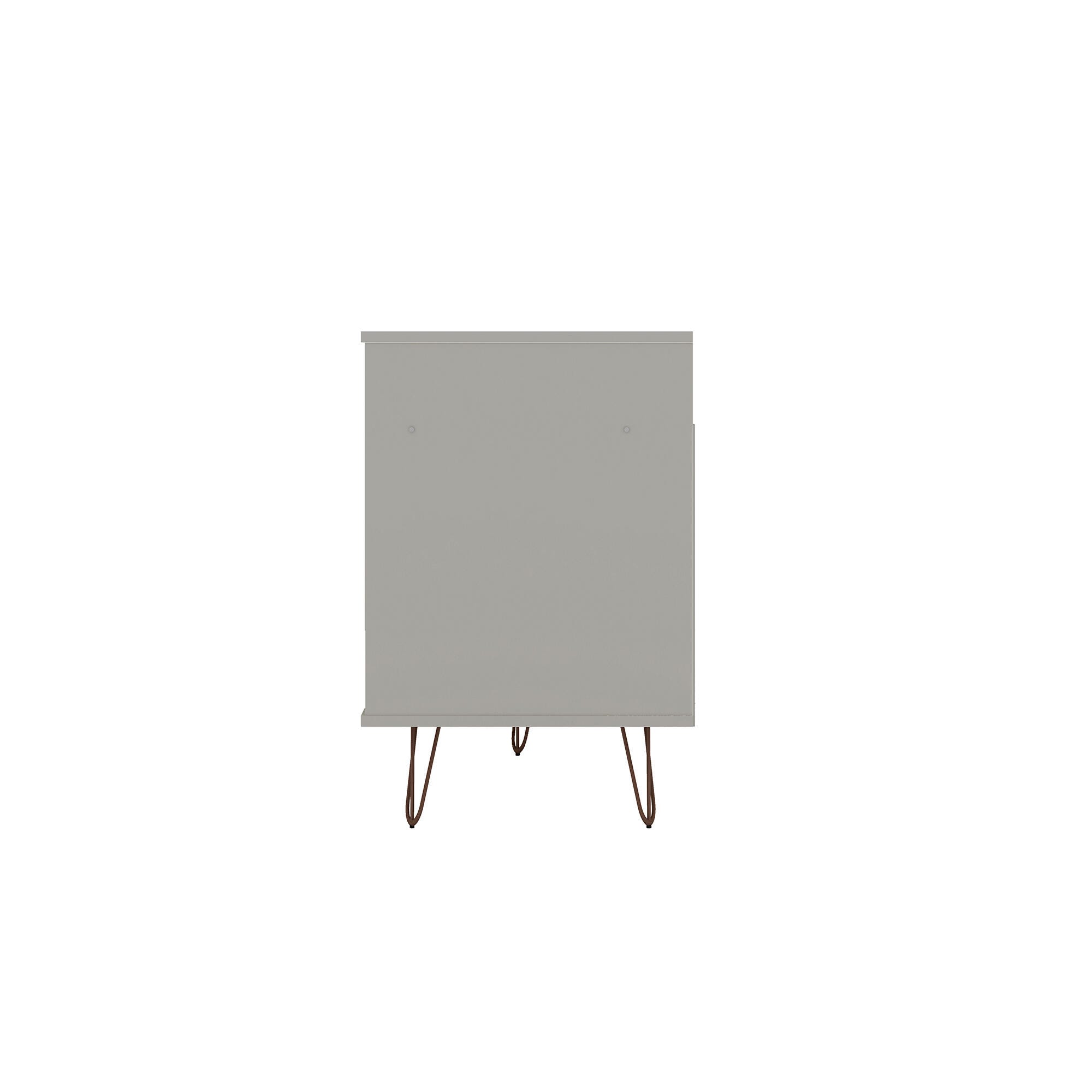 Manhattan Comfort Rockefeller 62.99" TV Stand with 2 Drawers, Off White, large