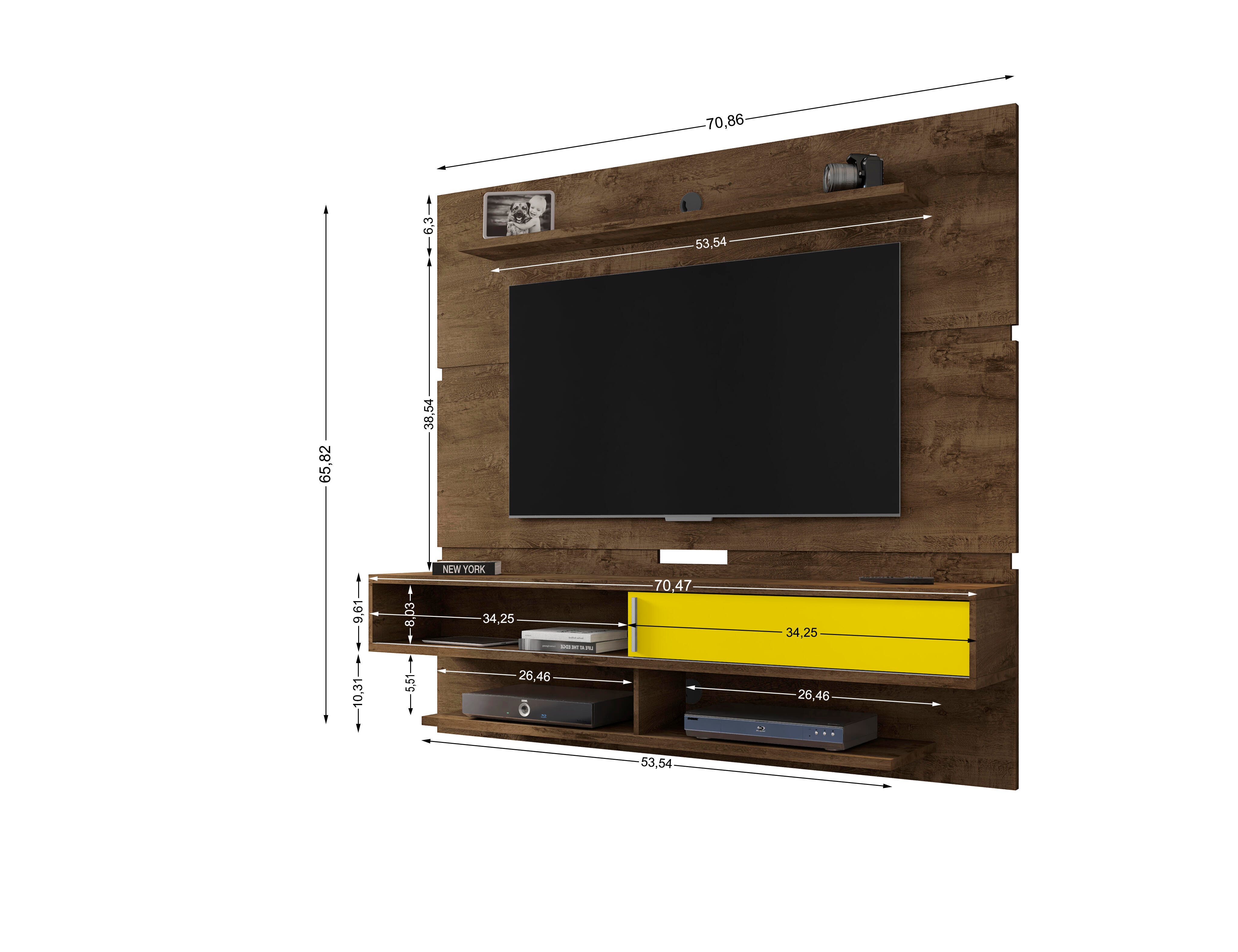Manhattan Comfort Astor 70.86" Entertainment Center, , large