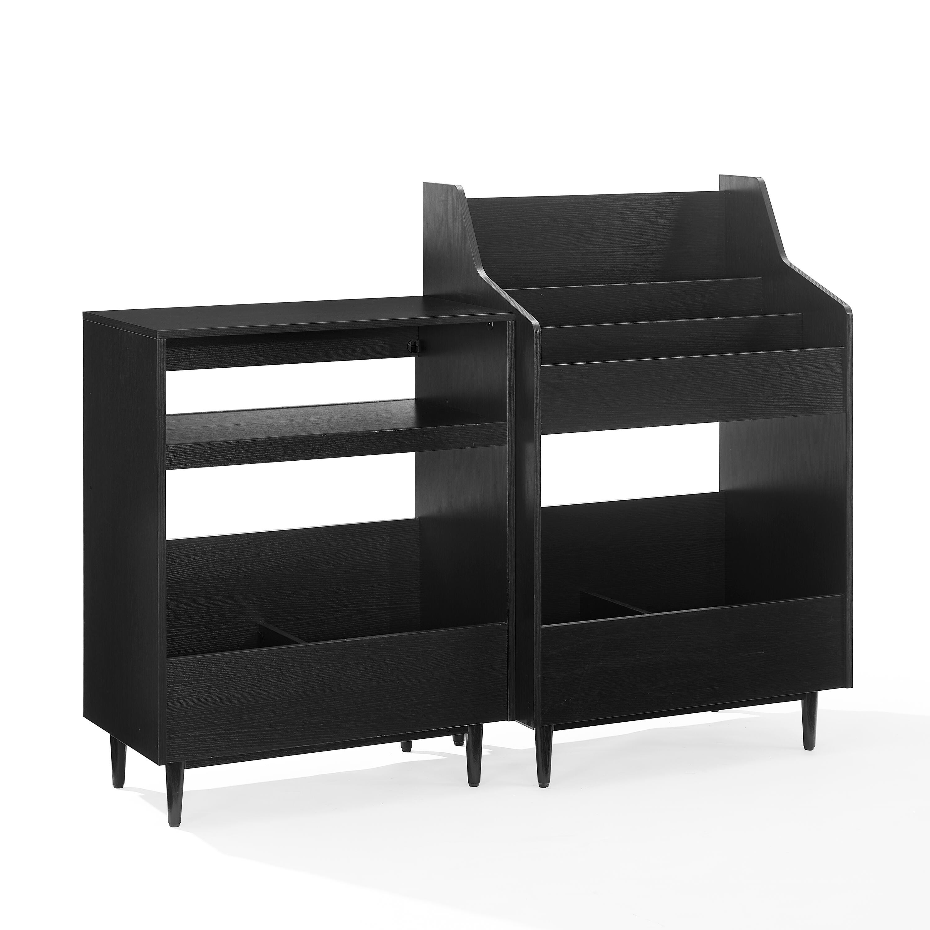 Crosley Furniture Liam 56" Player Stand And Vinyl Storage Set, , large