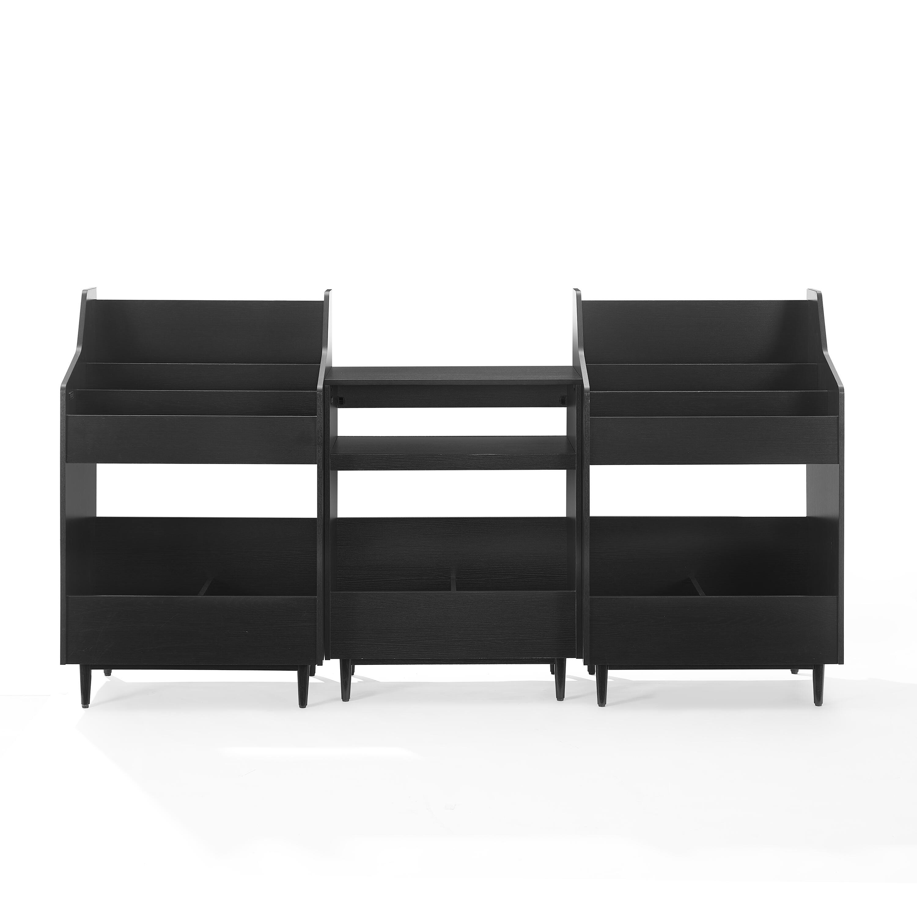 Crosley Furniture Liam 84" Player Stand And Vinyl Storage Set, , large