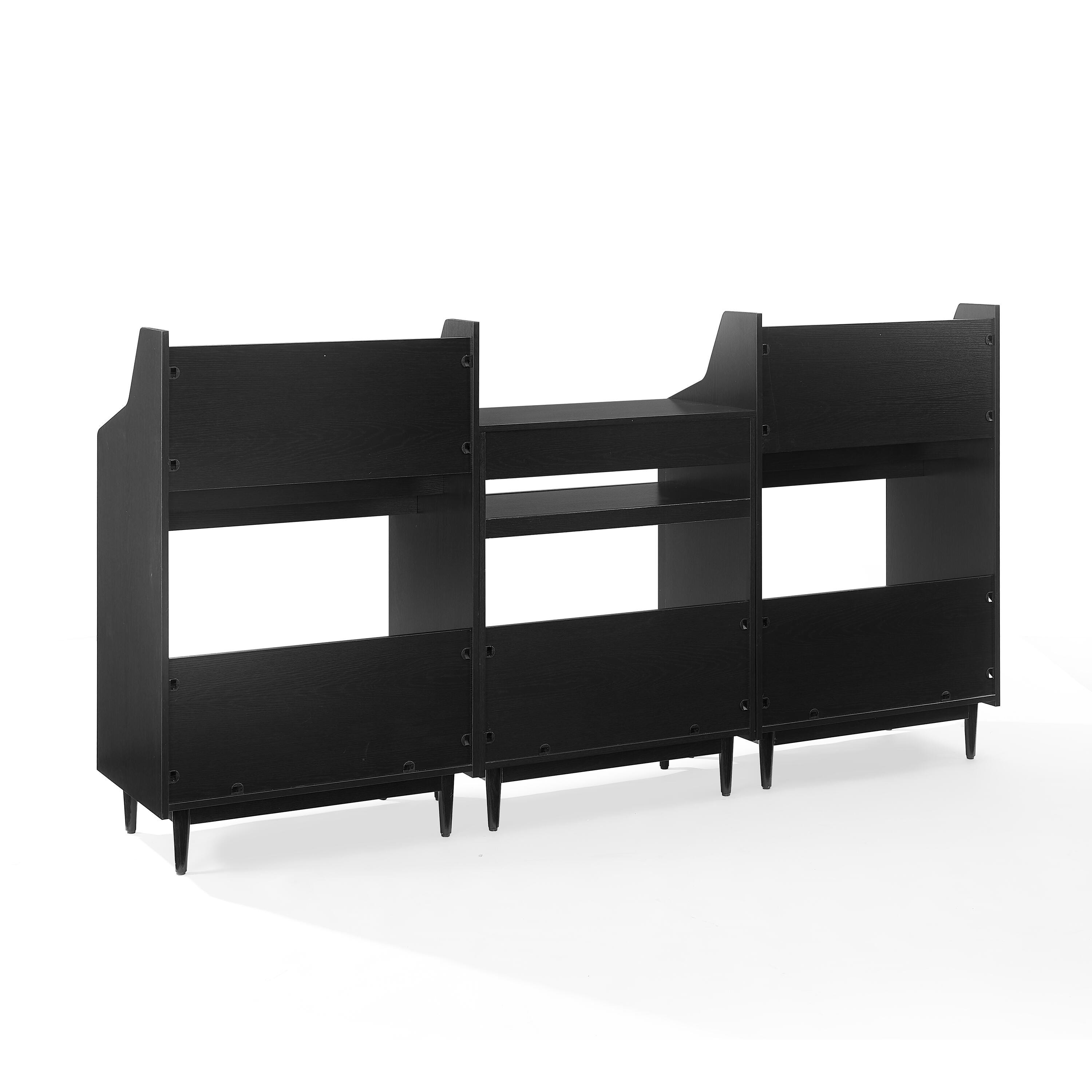 Crosley Furniture Liam 84" Player Stand And Vinyl Storage Set, , large
