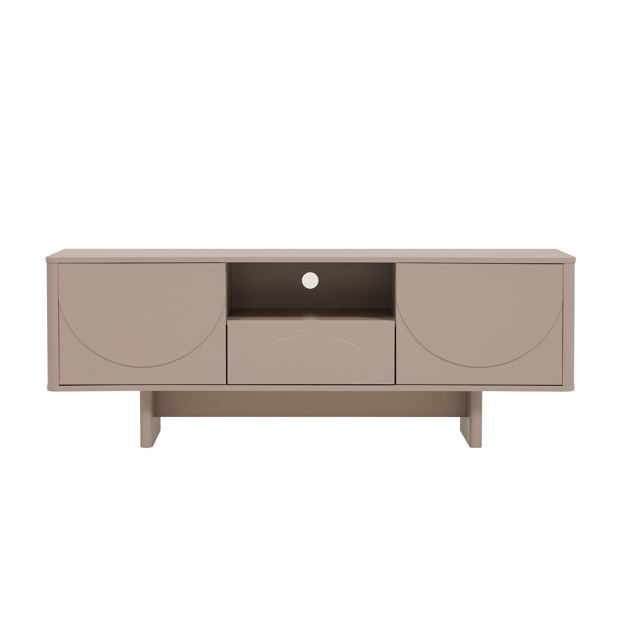 Manhattan Comfort Ella 59" TV Stand, Mocha, large