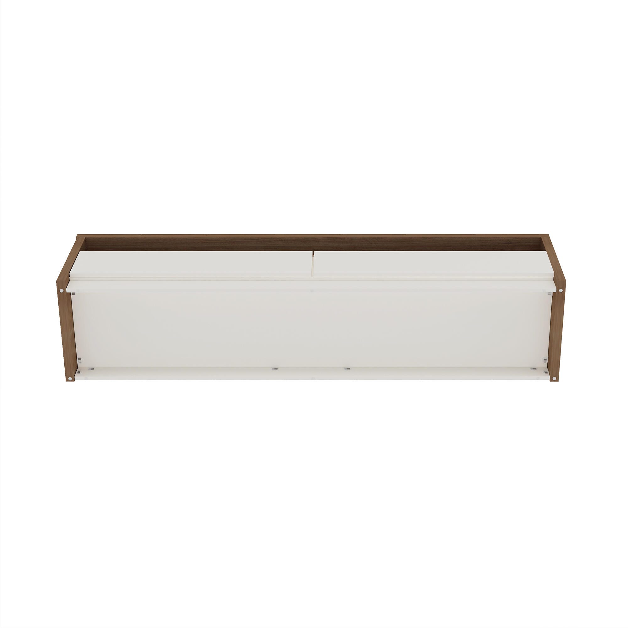 Manhattan Comfort Duncan 70" TV Stand, Maple/Off White, large