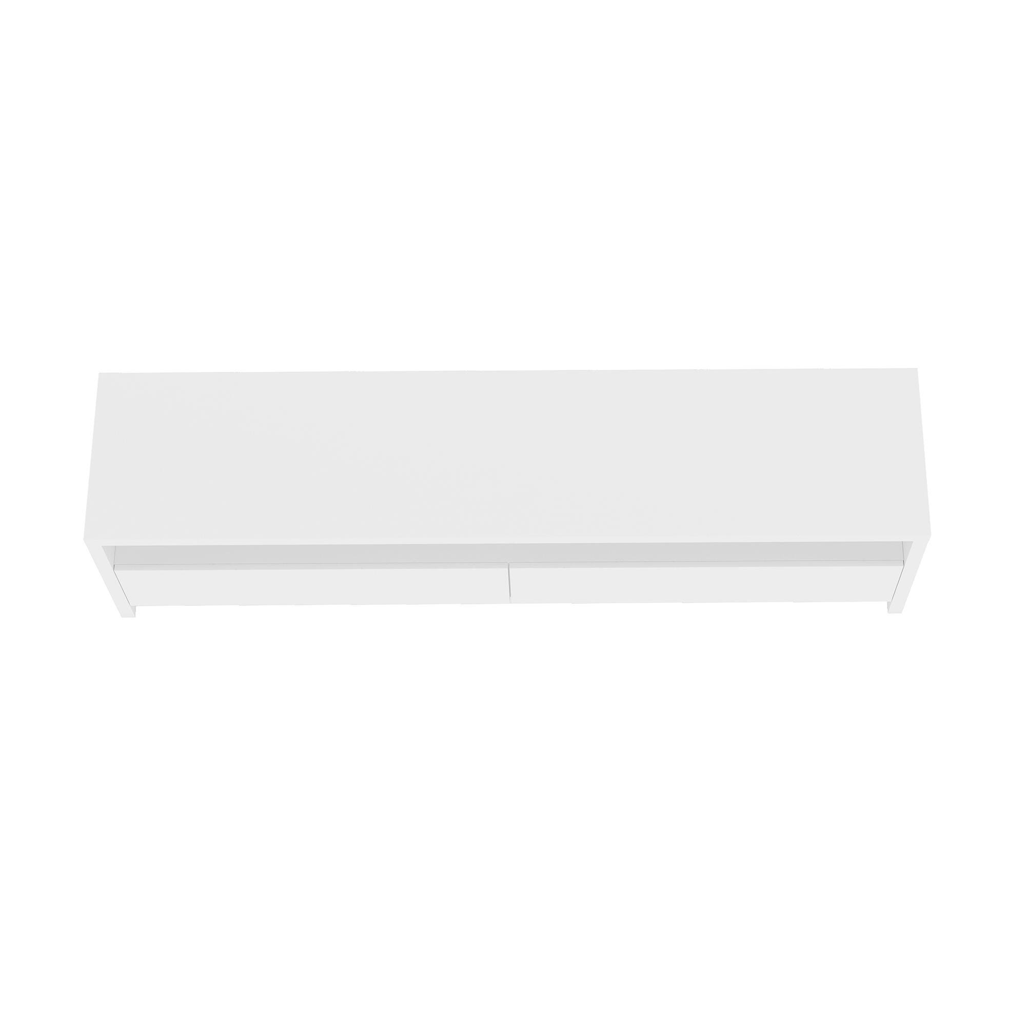 Manhattan Comfort Duncan 70" TV Stand, White, large