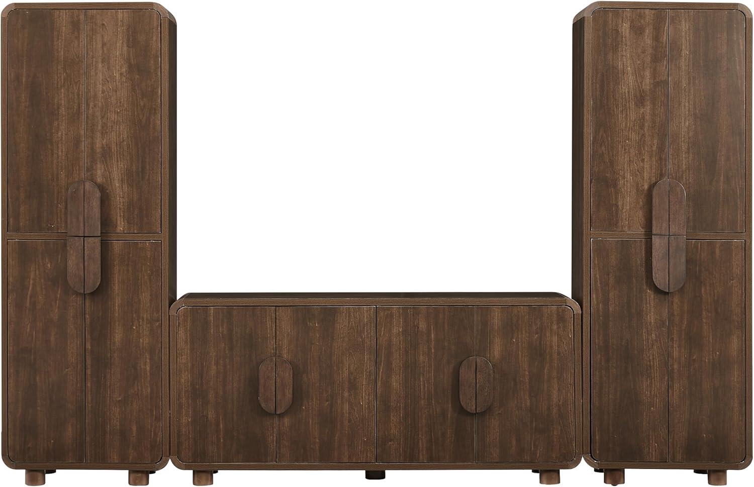 Crosley Furniture Millie 3-Piece Entertainment Center with 55" TV Stand, , large