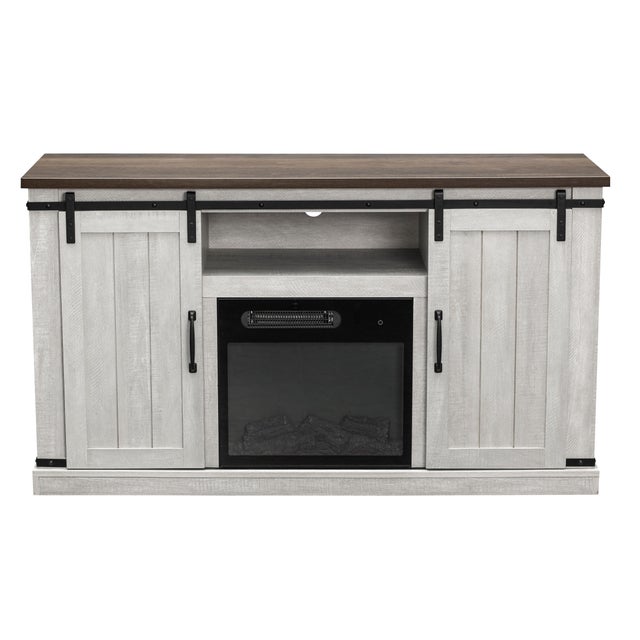 Joy River Solid 54" TV Stand with Electric Fireplace