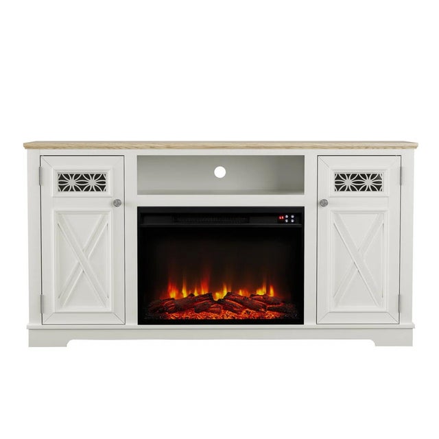 Joy River 61" TV Stand with Electric Fireplace