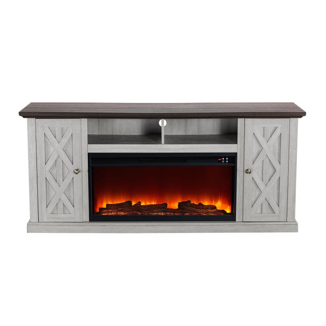 Joy River 68" TV Stand with Electric Fireplace