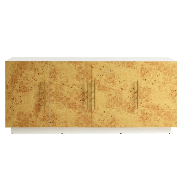 Modway Abel 69" TV Stand, White Bleached Burl