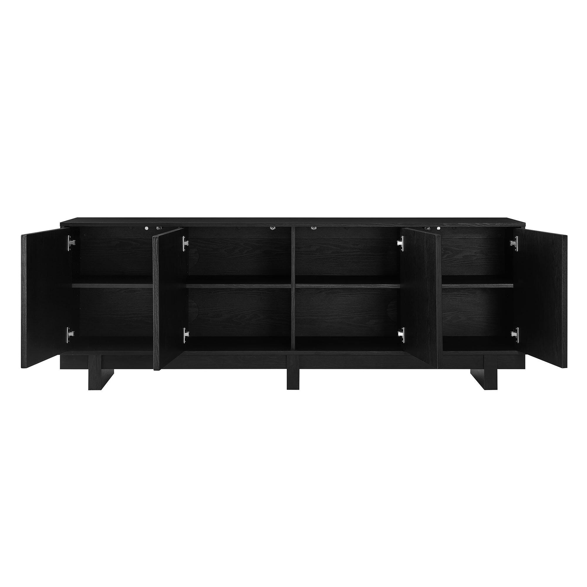 Modway Knox 71" TV Stand, Black, large