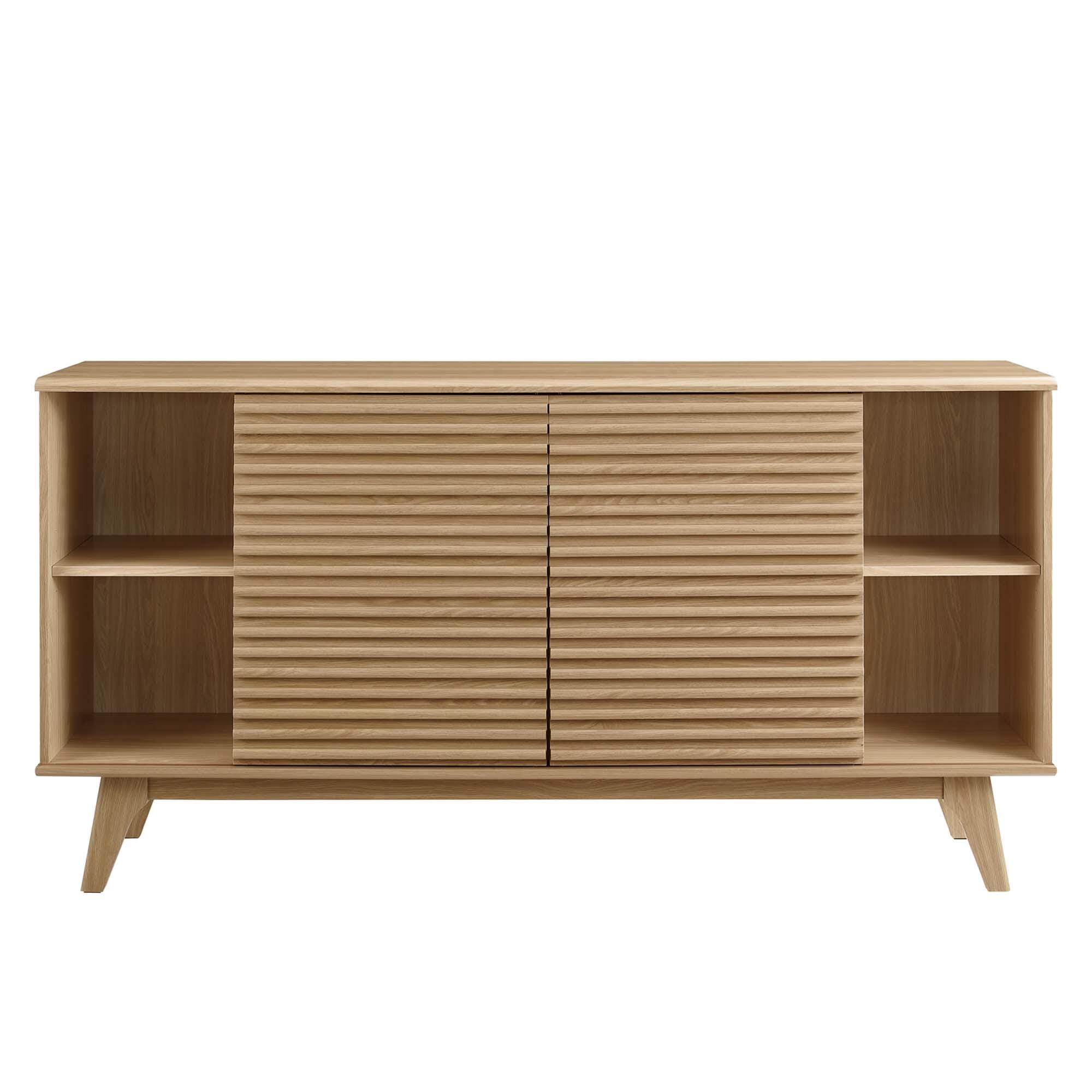 Modway Render 63" TV Stand, Oak, large