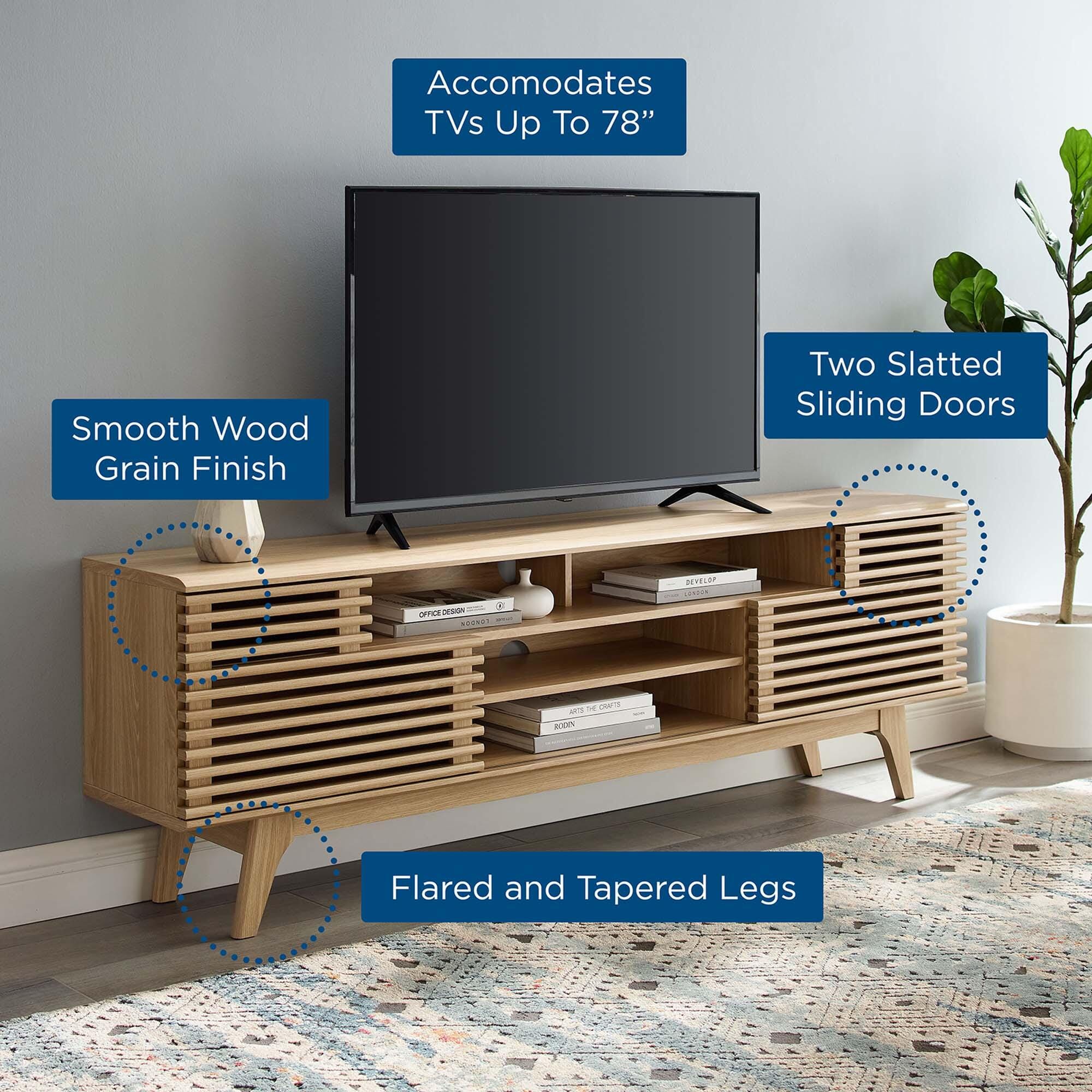 Modway Render Aesthetic 71" TV Stand, , large