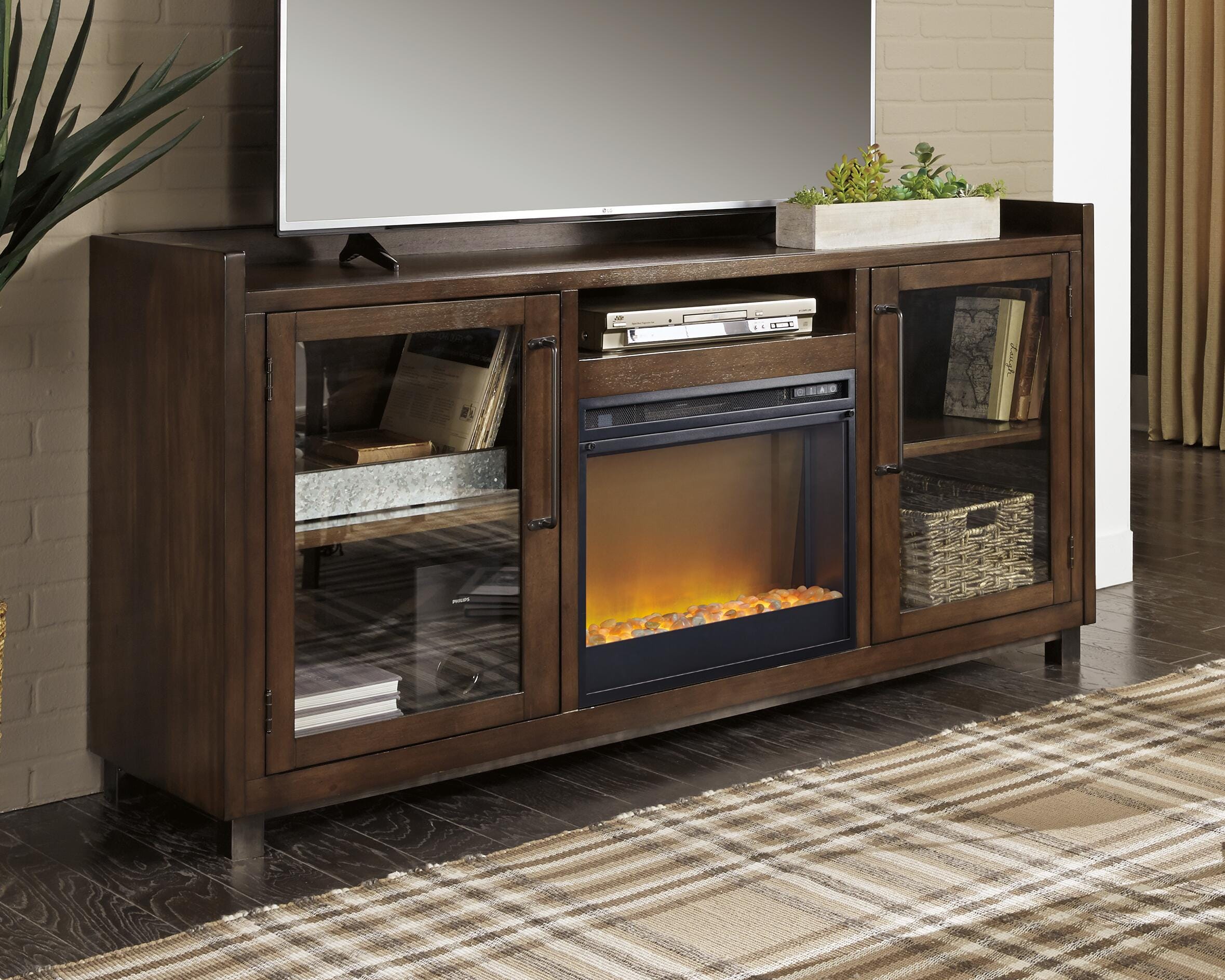 Starmore 70" TV Stand with Electric Fireplace - image 1