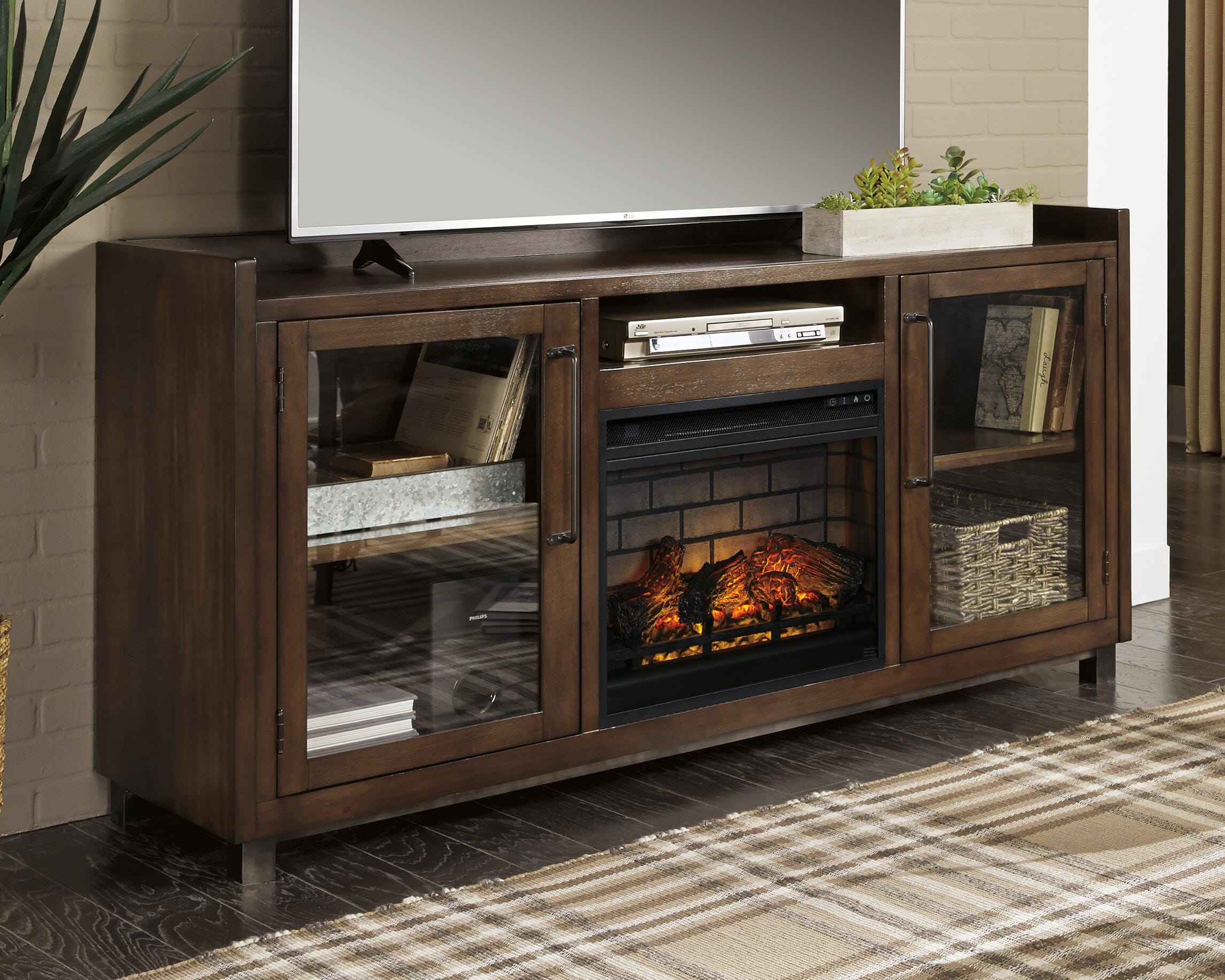 Starmore 70" TV Stand with Electric Fireplace - image 1