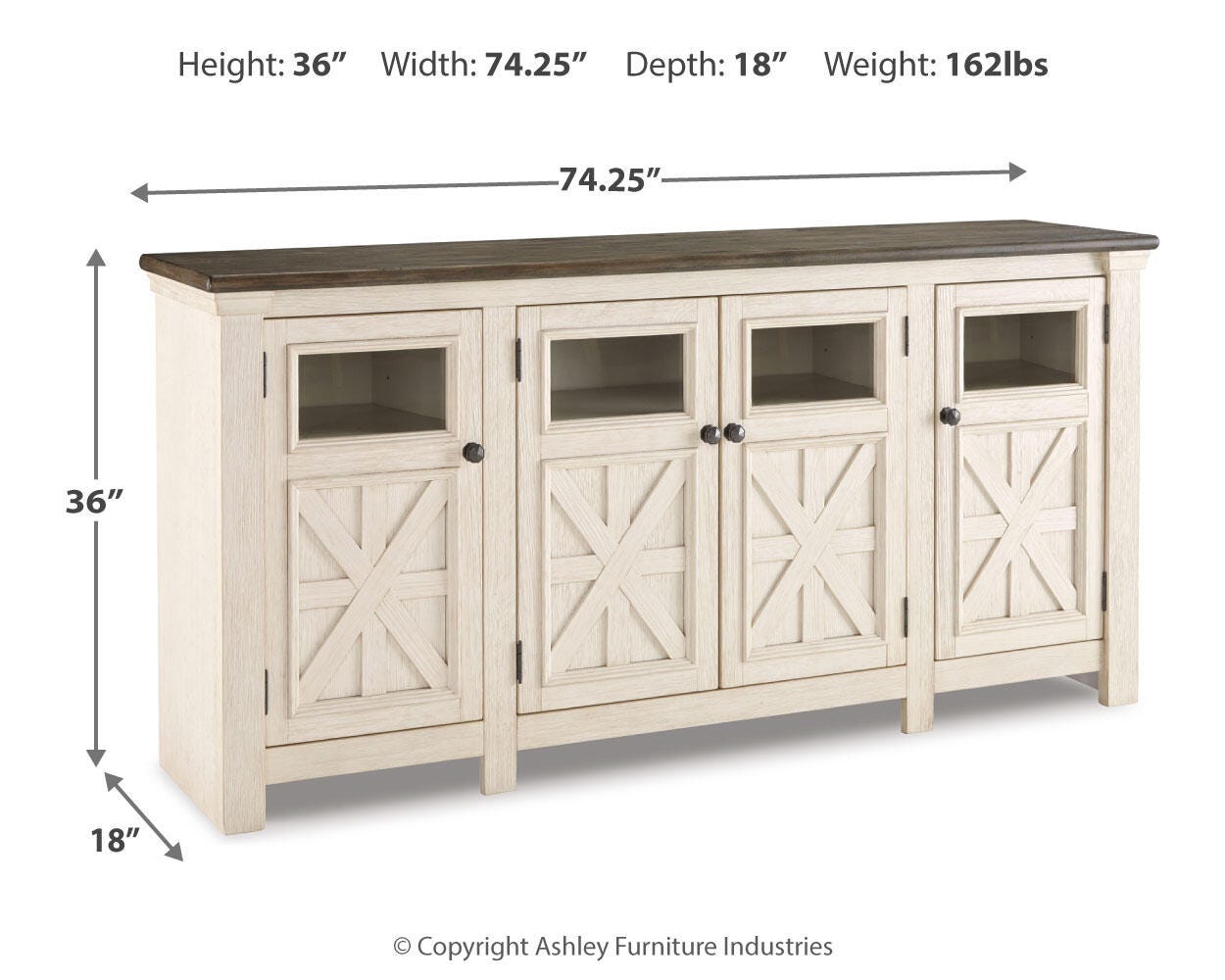 Bolanburg 74" TV Stand - image 4