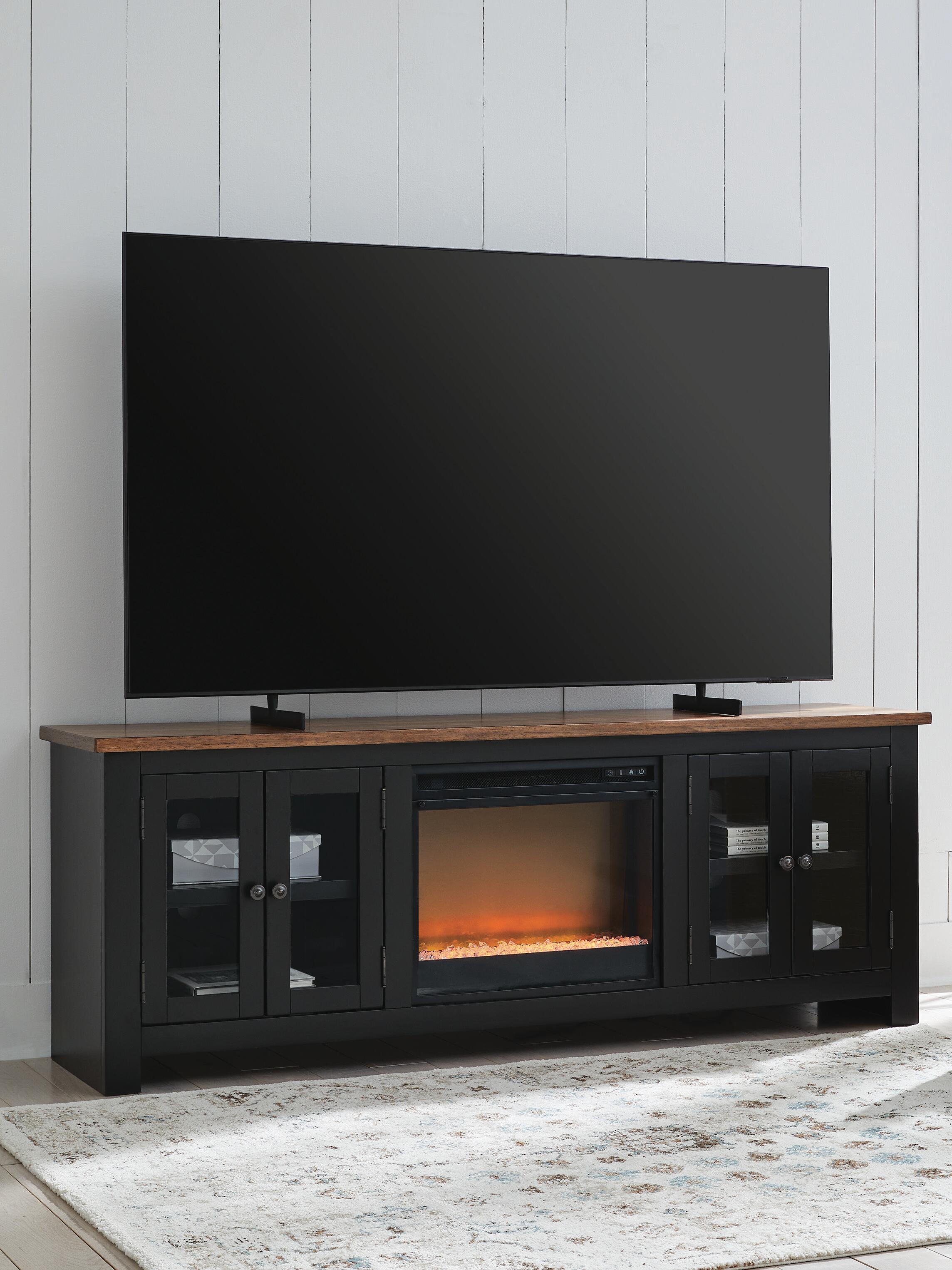 Wildenauer 76" TV Stand with Electric Fireplace - image 1