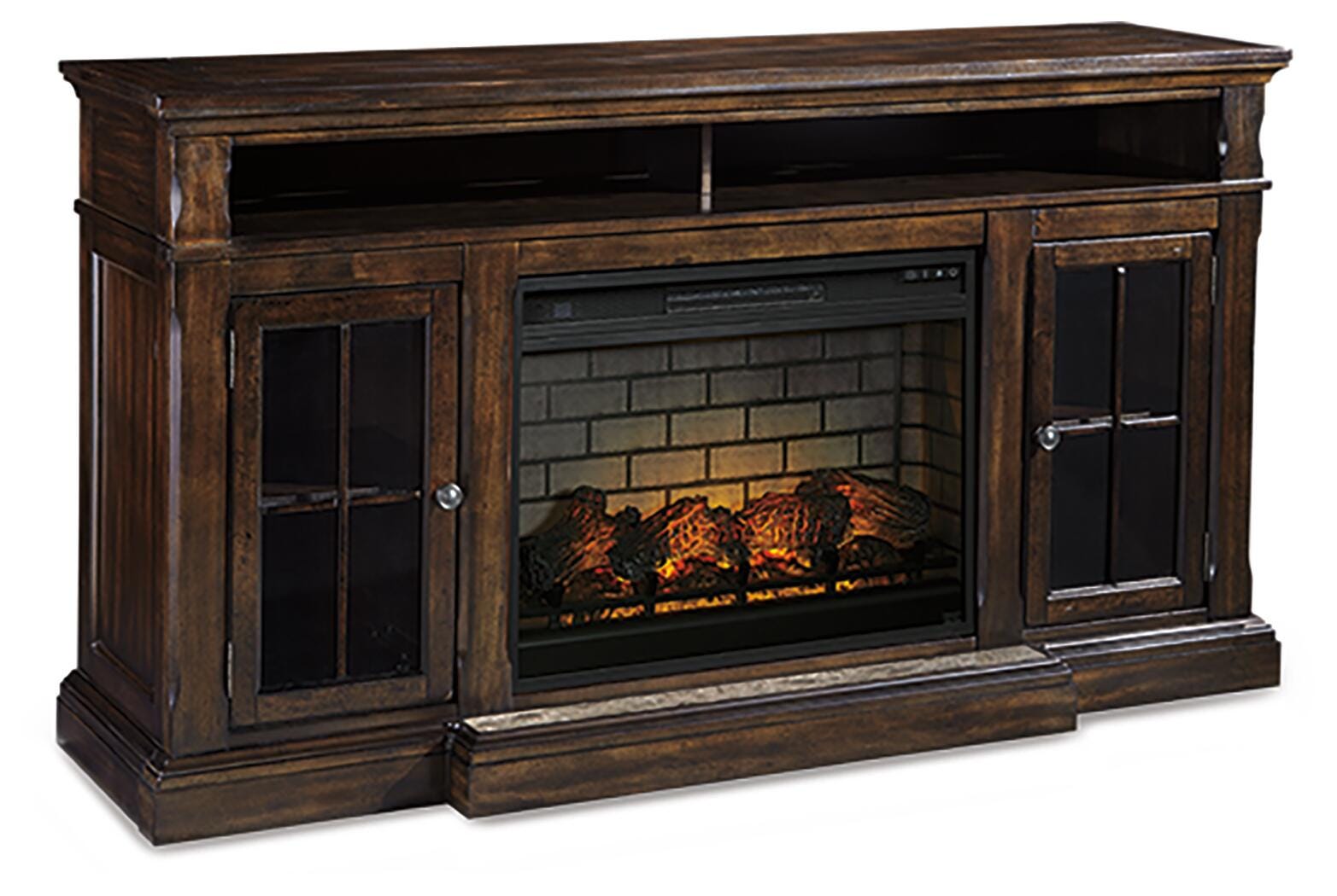 Roddinton 72" TV Stand with Electric Fireplace, , large