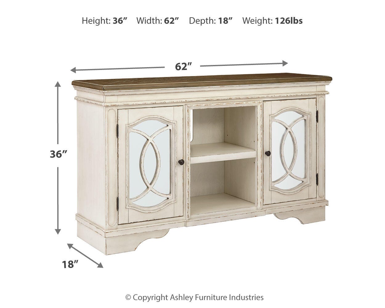 Realyn 62" TV Stand - image 4