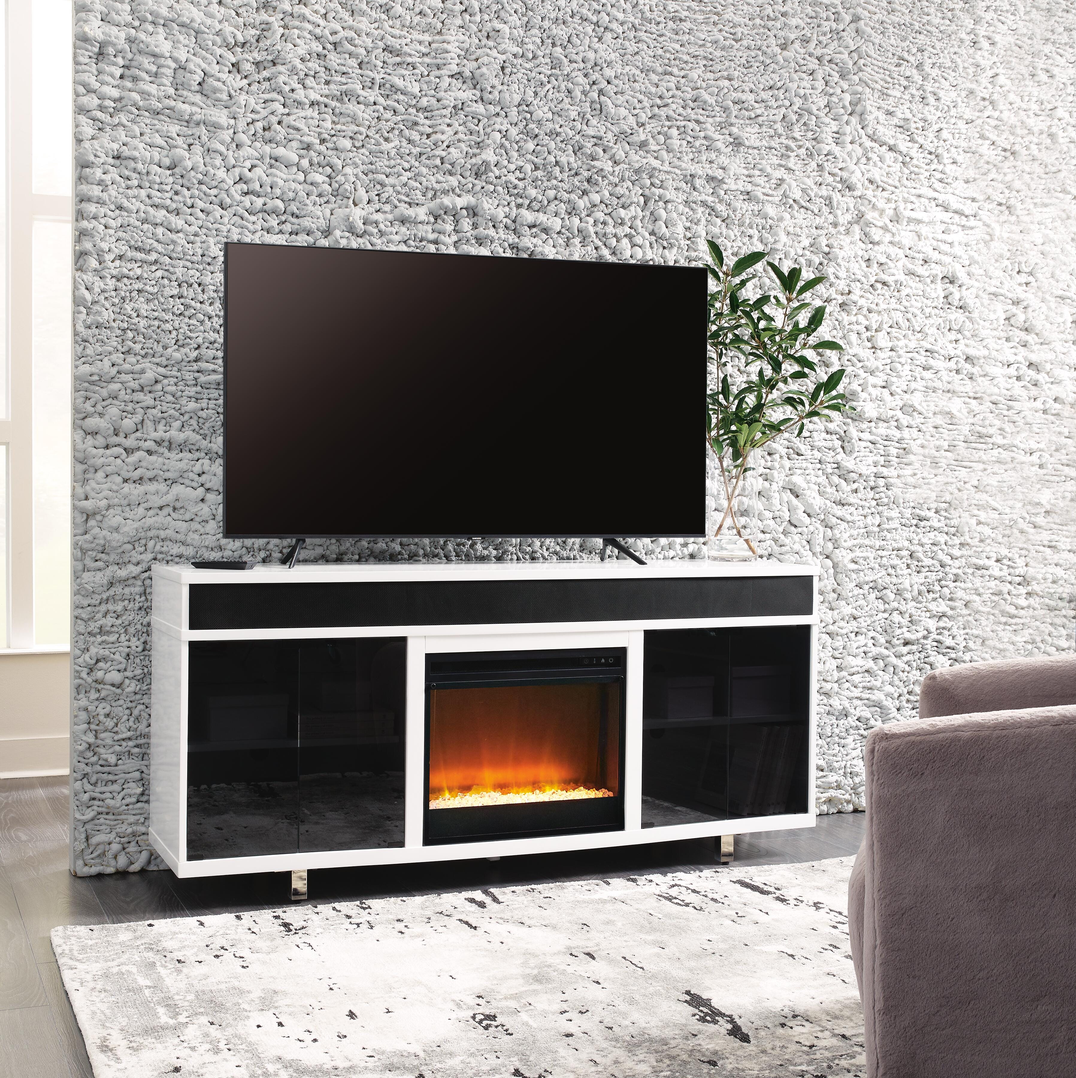Gardoni 72" TV Stand with Electric Fireplace - image 1