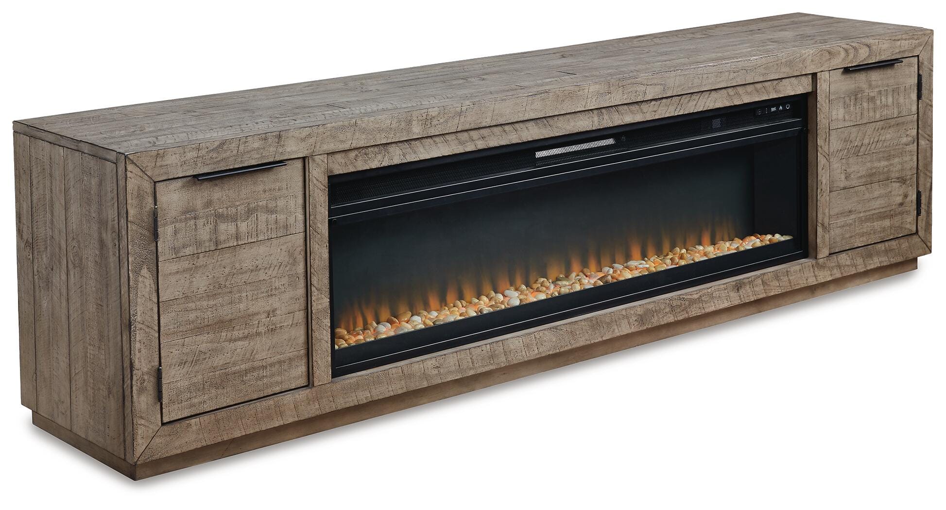 Mueble de TV Krystanza con chimenea eléctrica - image 1