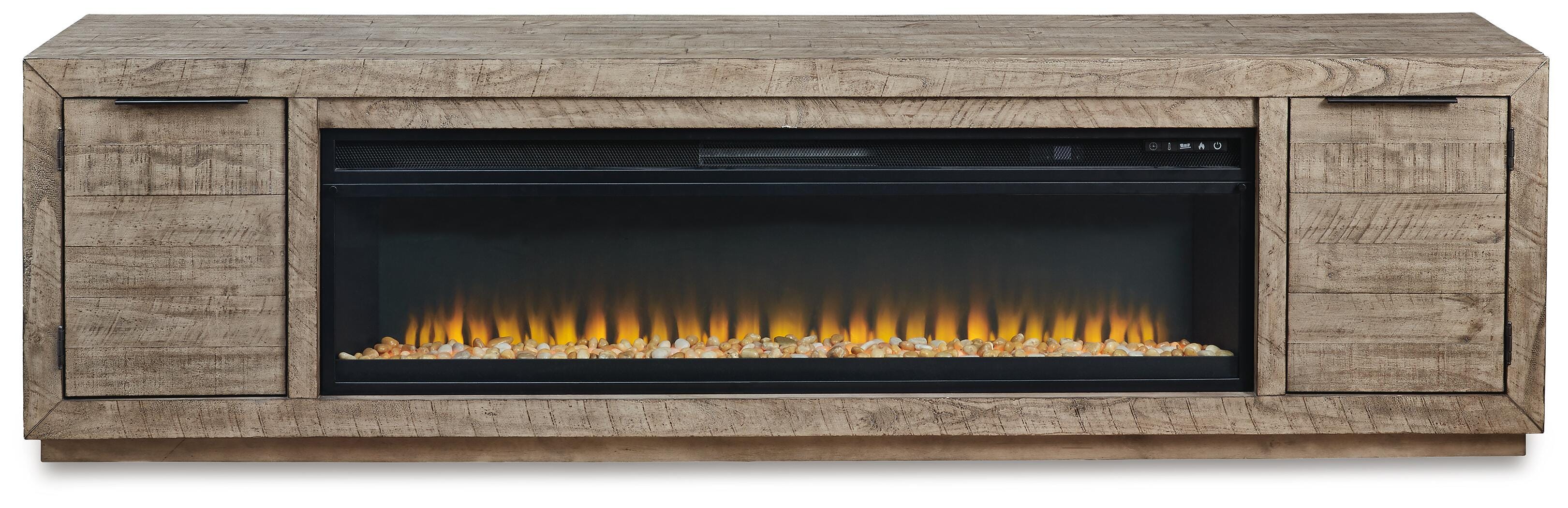 Mueble de TV Krystanza con chimenea eléctrica - image 4