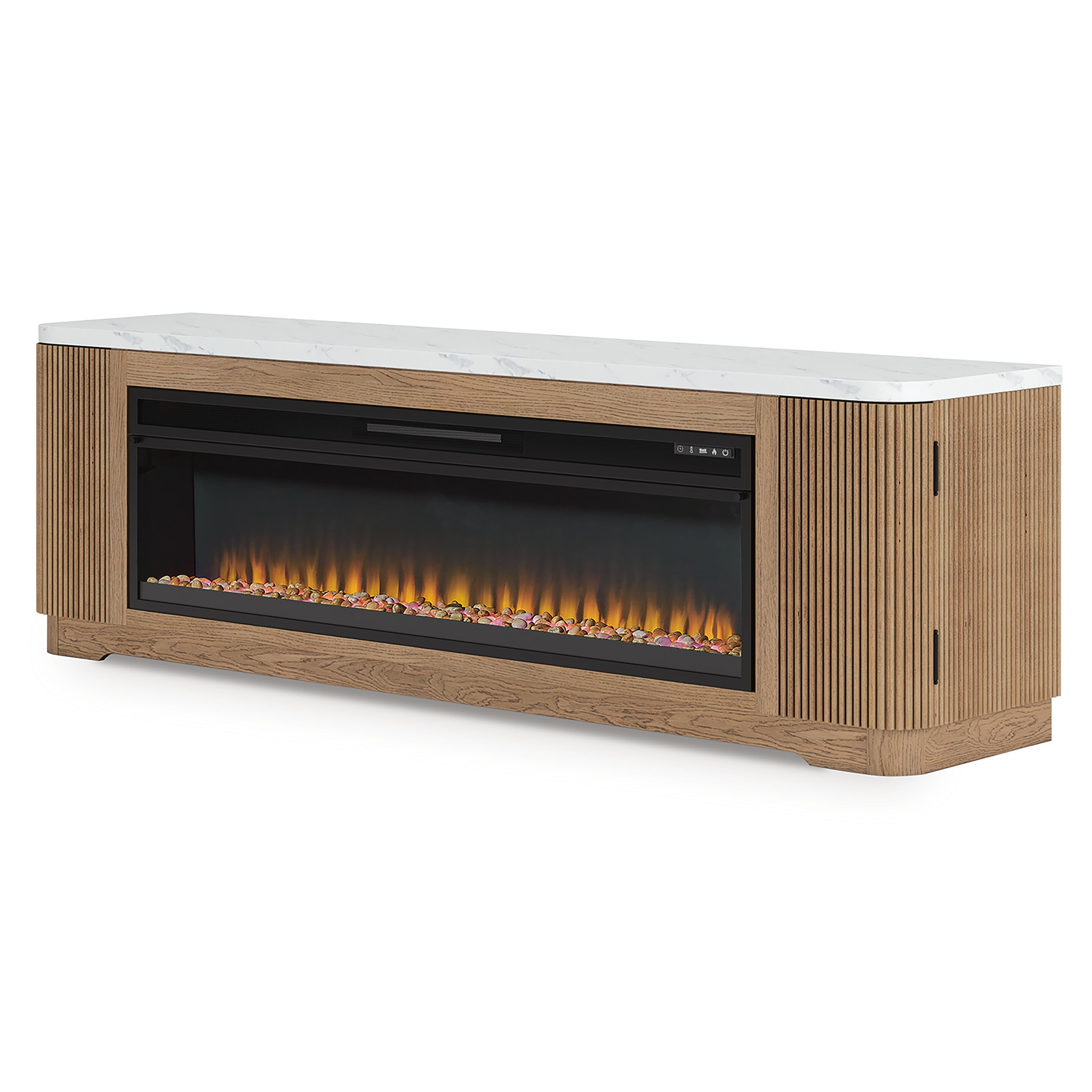 Camdill 80" TV Stand with Electric Fireplace - image 2