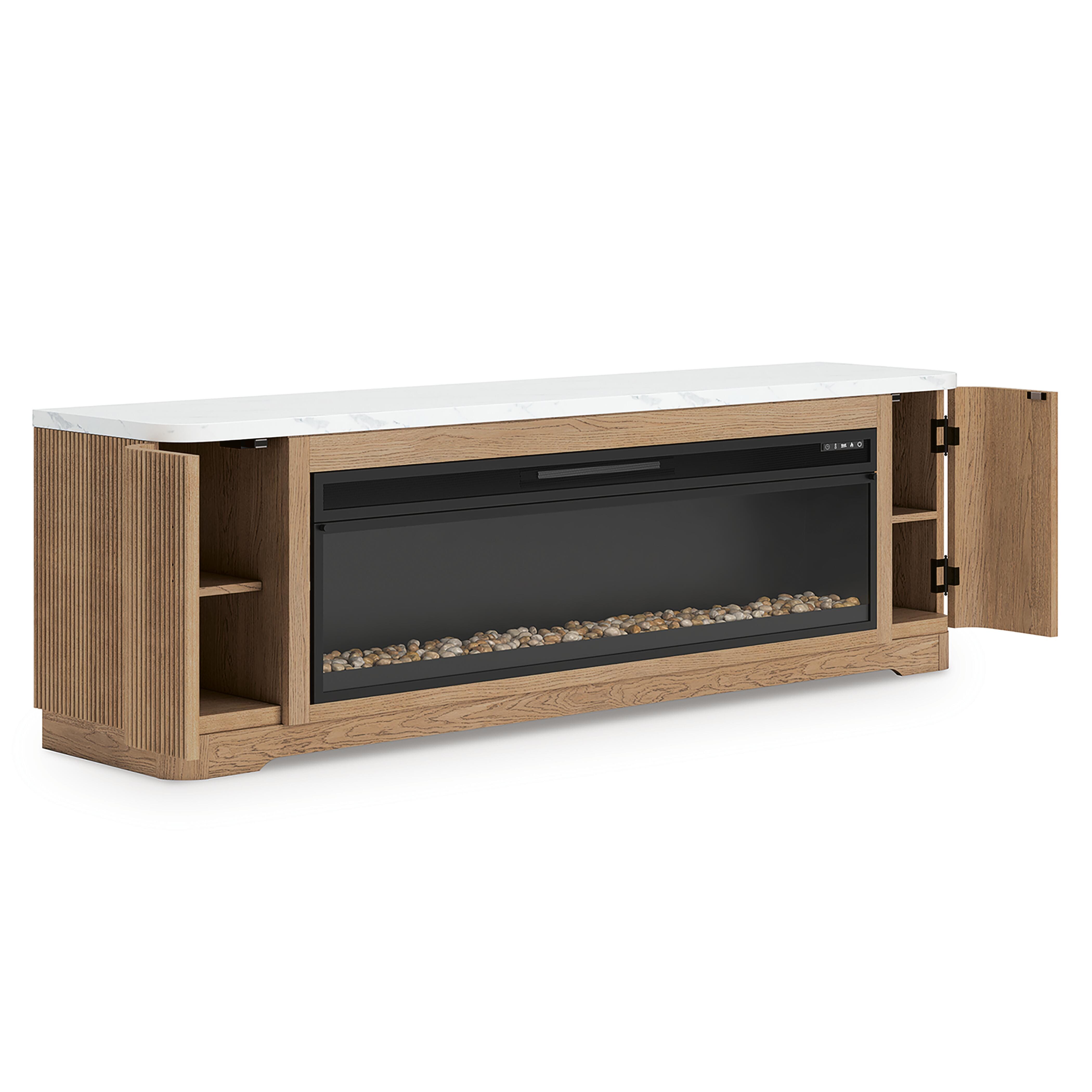 Camdill 80" TV Stand with Electric Fireplace - image 6