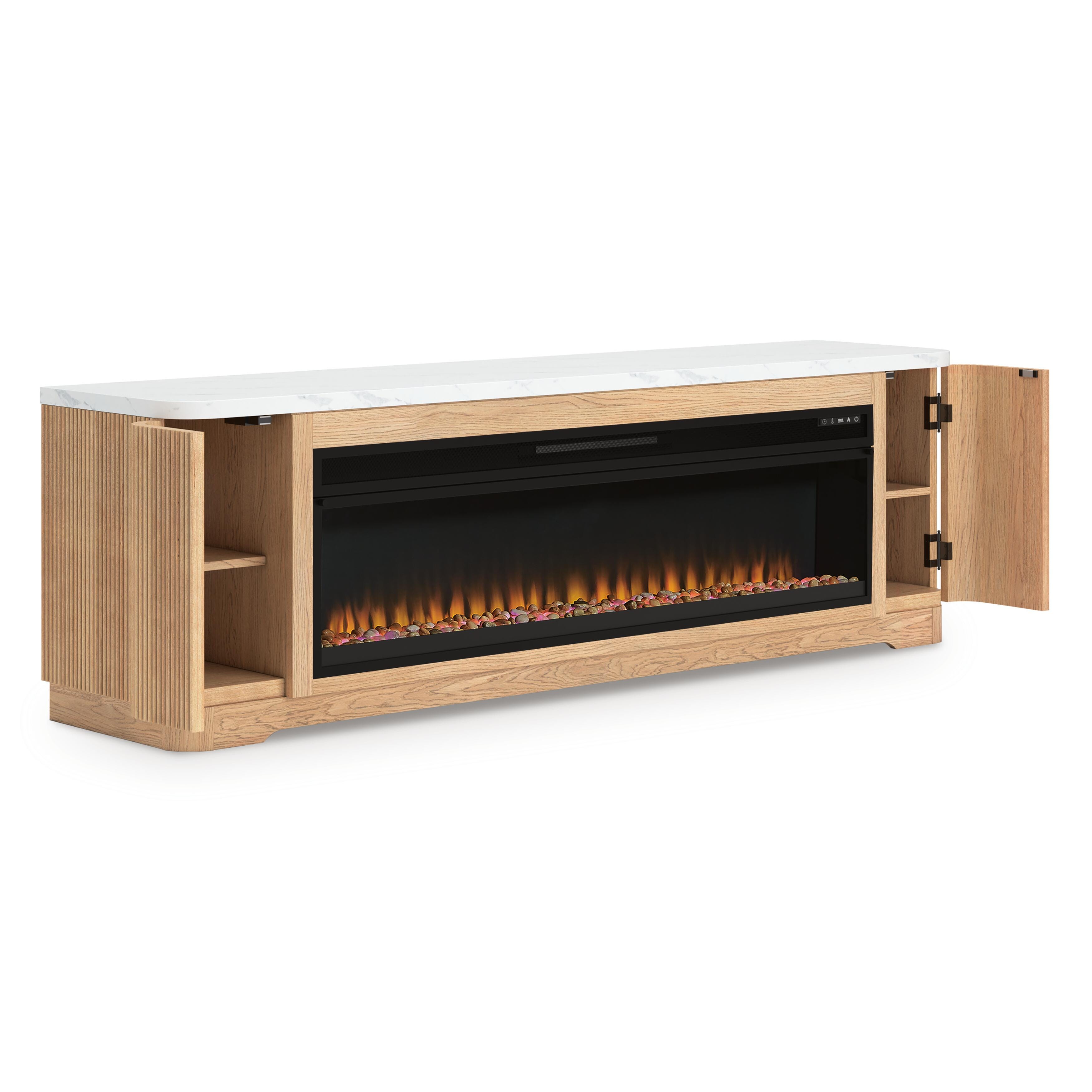 Camdill 80" TV Stand with Electric Fireplace - image 7