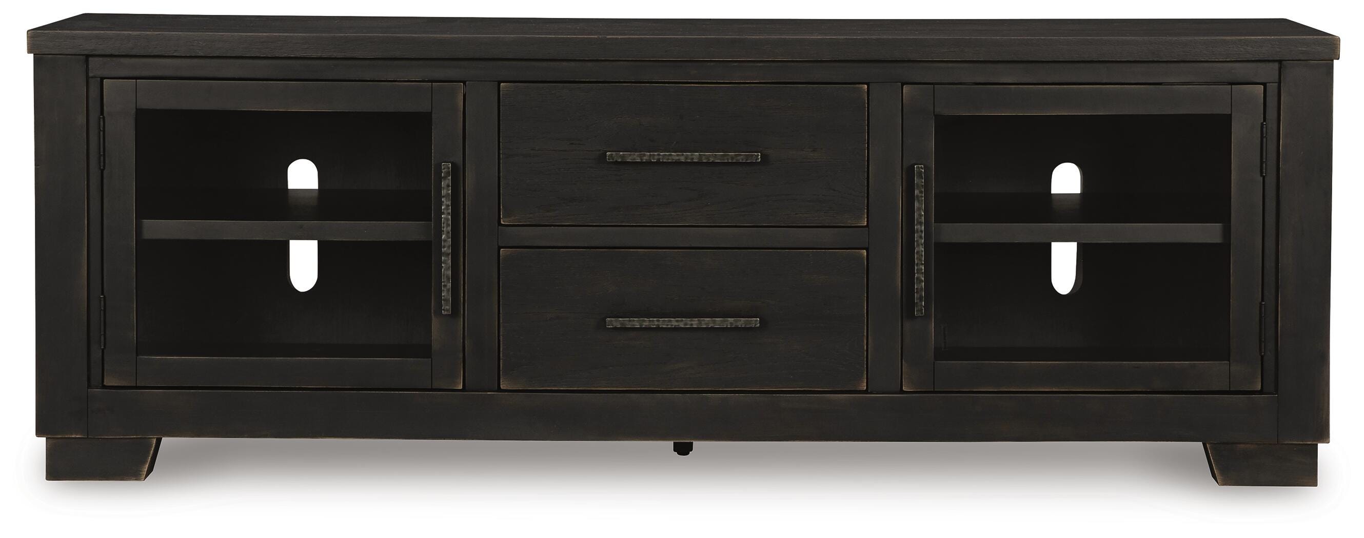 Galliden 80" TV Stand, Black, large