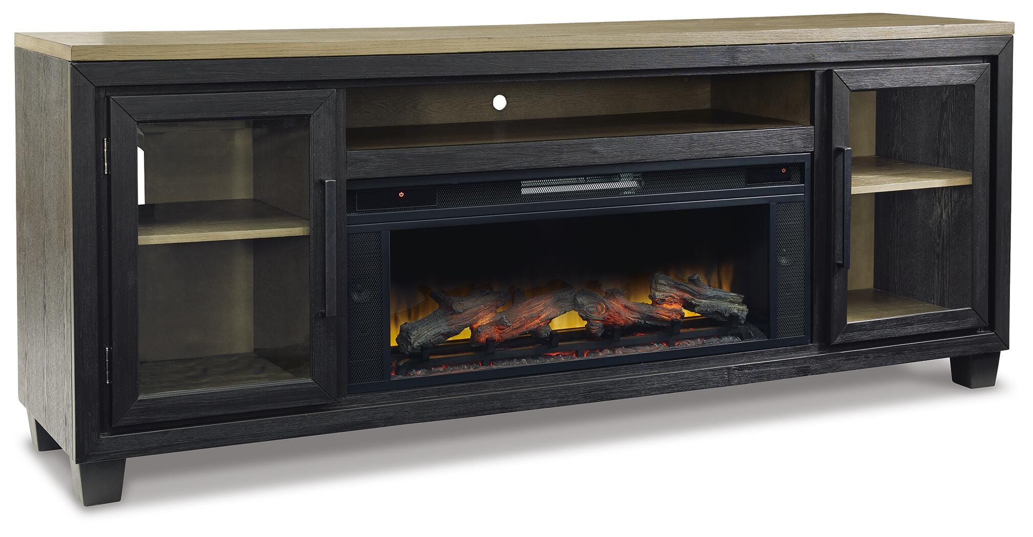 Mueble para TV Foyland de 83" con chimenea eléctrica - image 1