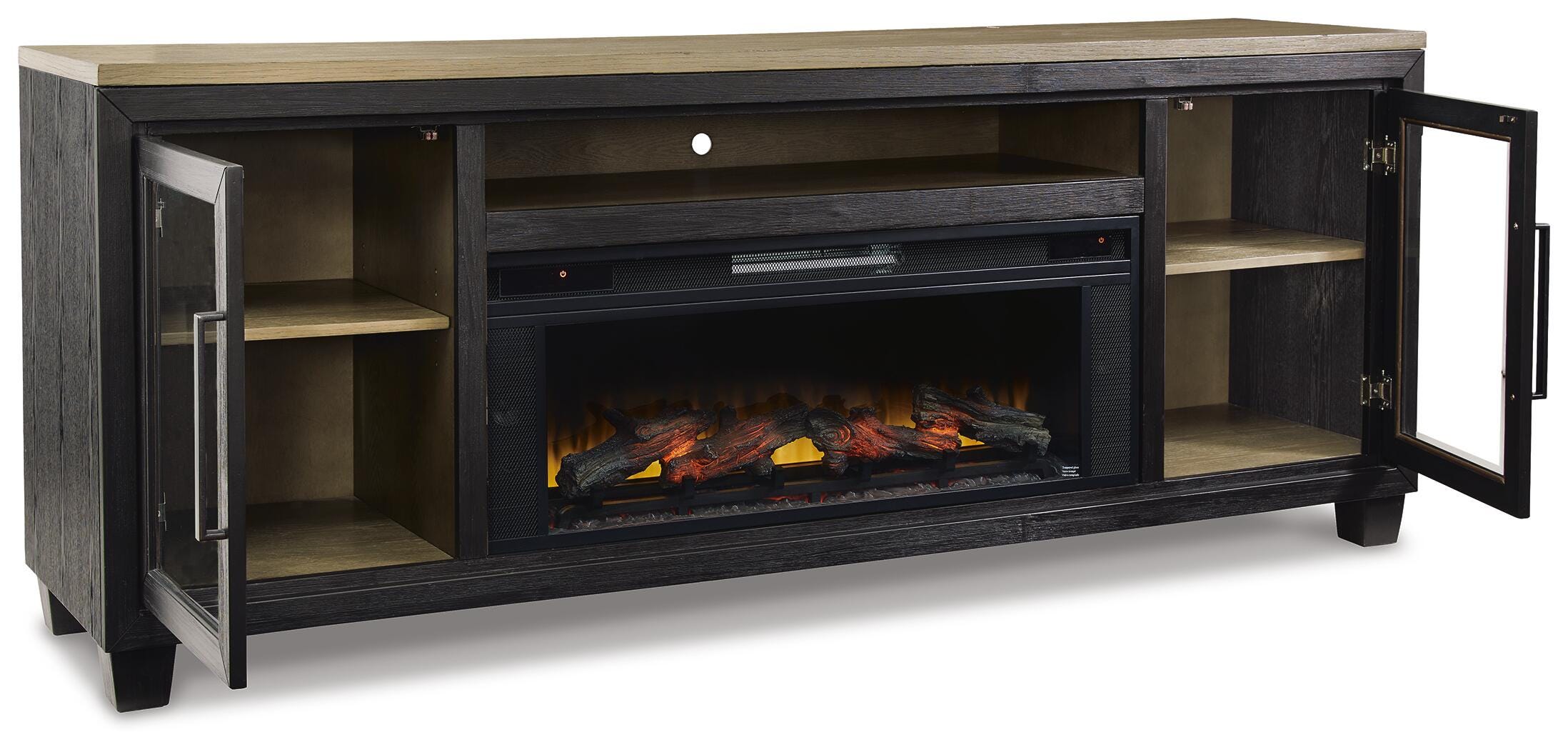 Mueble para TV Foyland de 83" con chimenea eléctrica - image 3