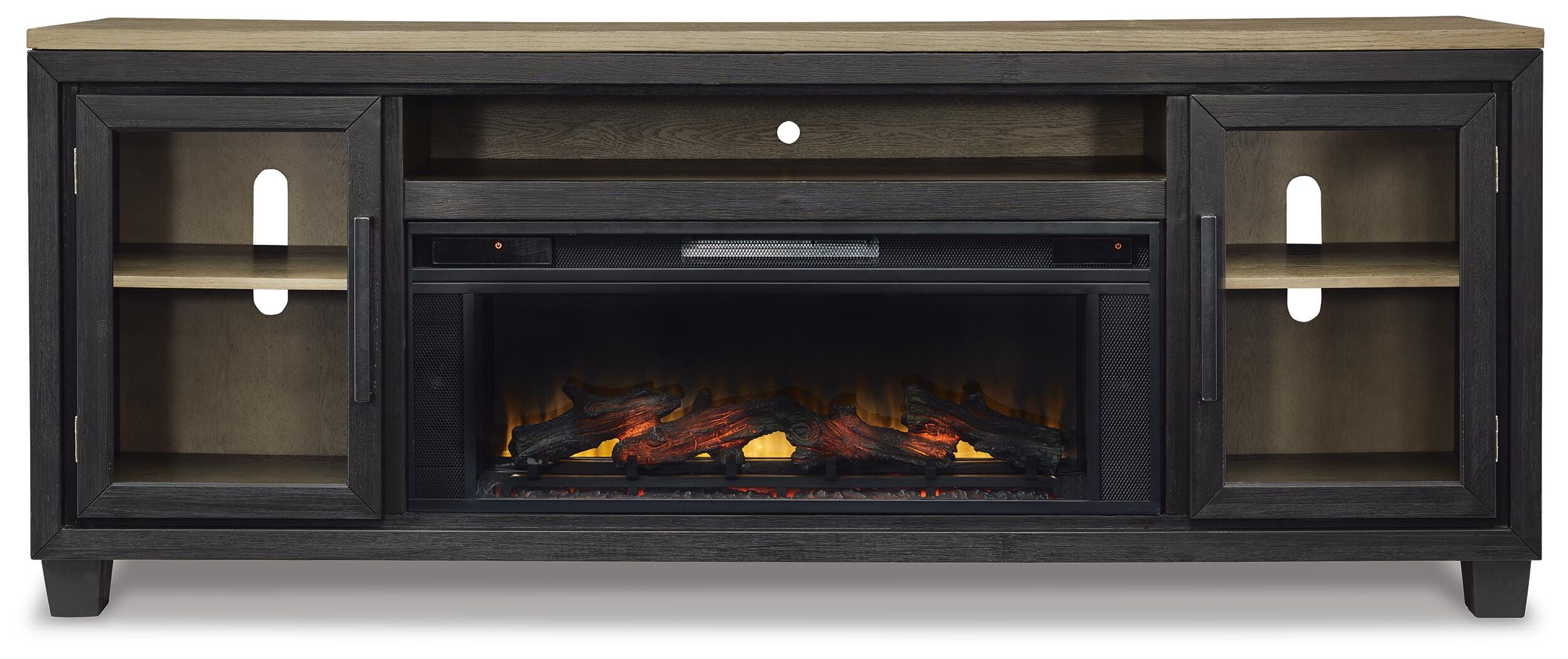 Foyland 83" TV Stand with Electric Fireplace - image 4