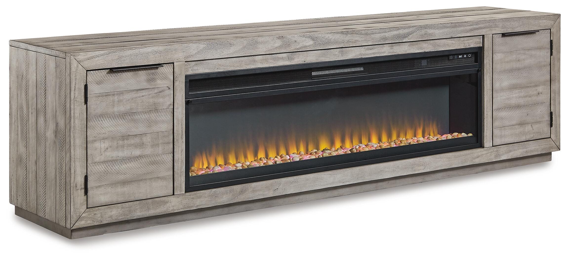 Naydell 92" TV Stand with Electric Fireplace - image 2
