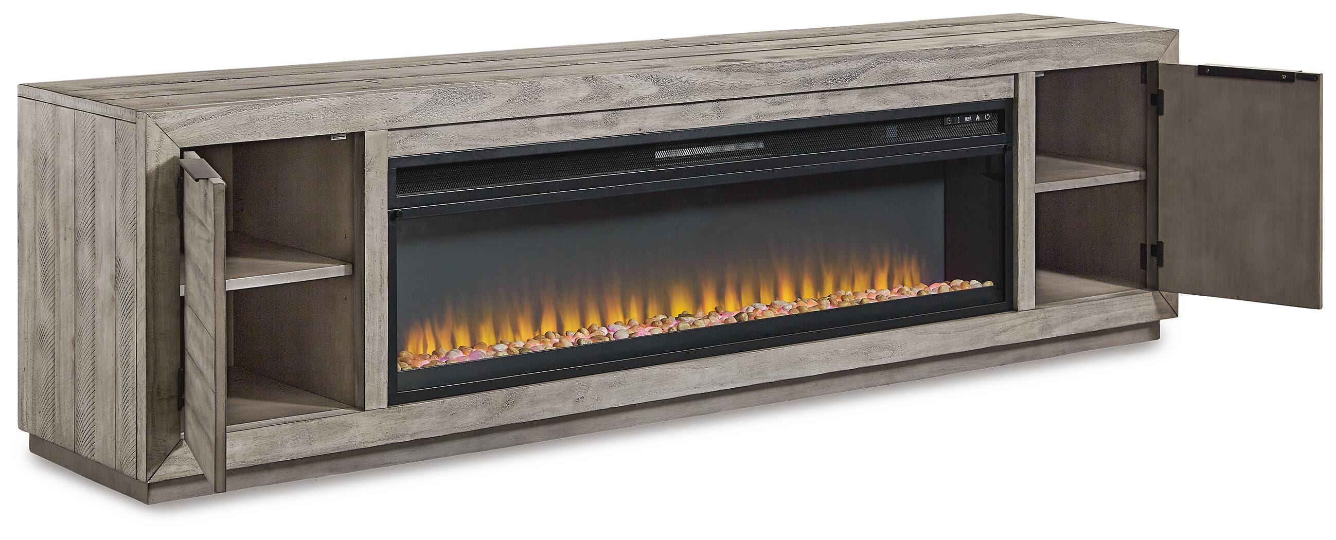 Naydell 92" TV Stand with Electric Fireplace - image 3